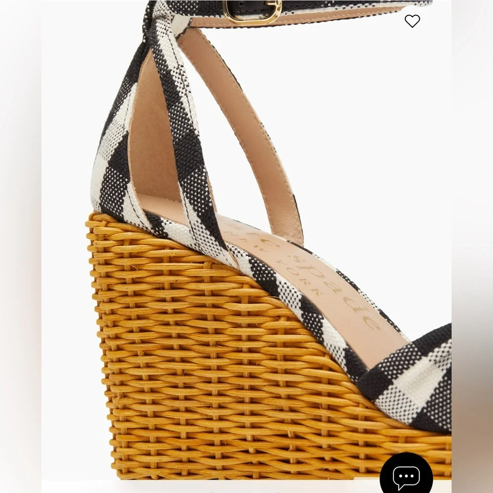 🎉HP🎉 ♠️Kate spade “Tianna” Wicker Sandal. Ladies 8.5 - Picture 4 of 15